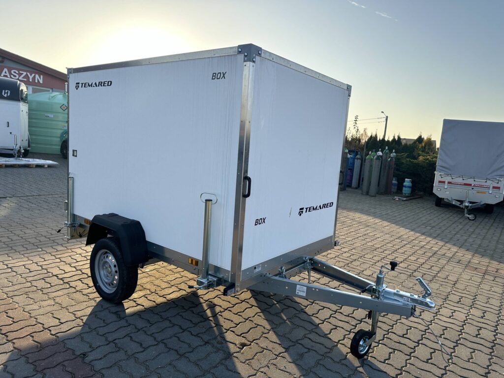 Remorque fourgon SMART BOX avec rampes Temared basculant 750 kg