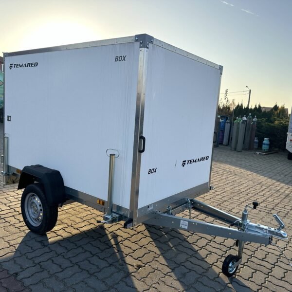 Remorque fourgon SMART BOX avec rampes Temared basculant 750 kg