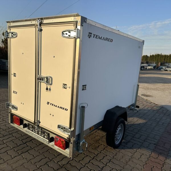 Remorque fourgon SMART BOX avec rampes Temared basculant 750 kg – vue 5