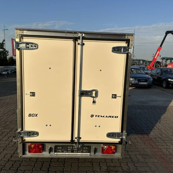 Remorque fourgon SMART BOX avec rampes Temared basculant 750 kg – vue 7
