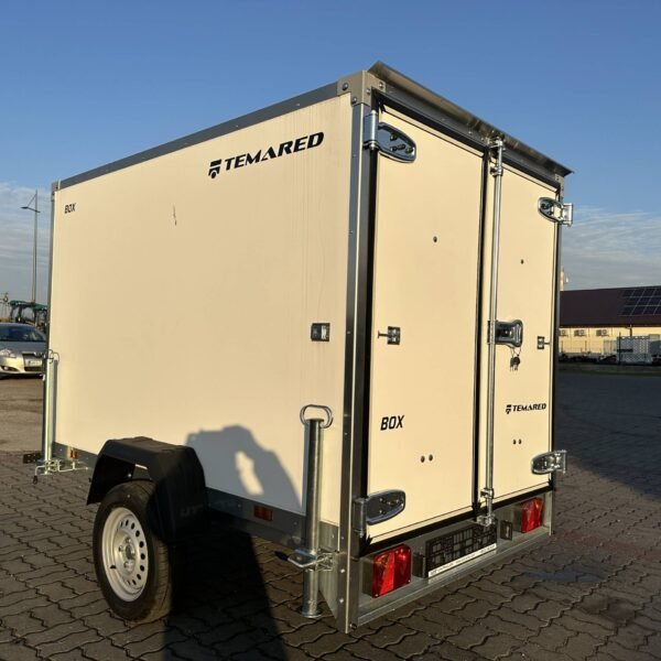 Remorque fourgon SMART BOX avec rampes Temared basculant 750 kg – vue 8