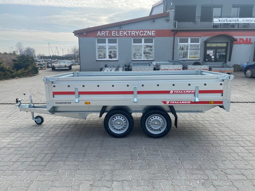 Remorque à deux essieux Temared 750 kg
