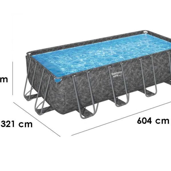 Bestway APX 365 561KA – 549 x 274 x 132 cm – Piscine hors-sol pour 7-8 personnes – Image 2