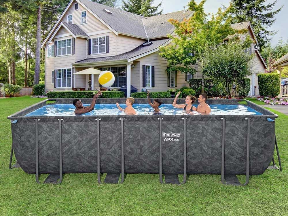 Bestway APX 365 561KA – 549 x 274 x 132 cm – Piscine hors-sol pour 7-8 personnes