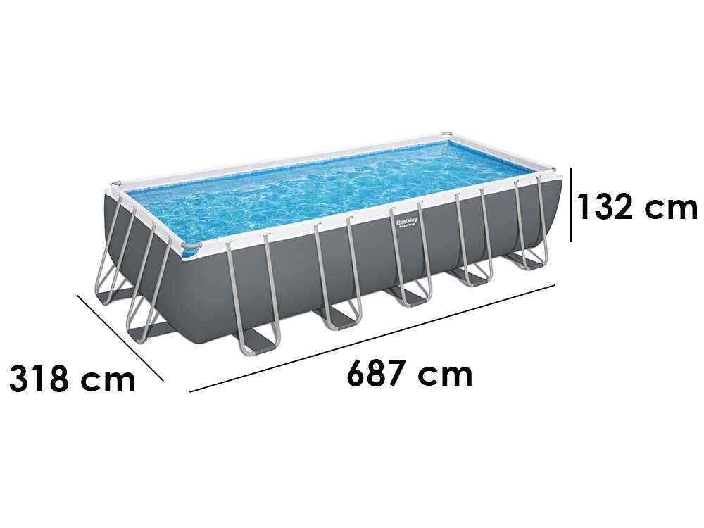 Bestway Power Steel 5612B – 640x274x132 cm – Piscine hors-sol