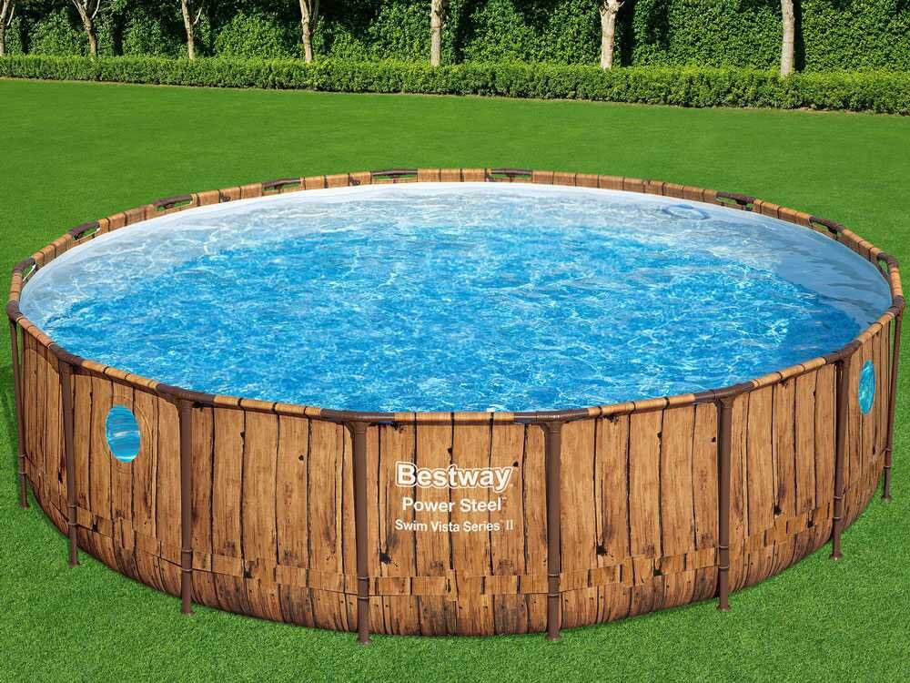 Bestway Power Steel Swim Vista 56977 – Ø549x122 cm – Piscine ronde