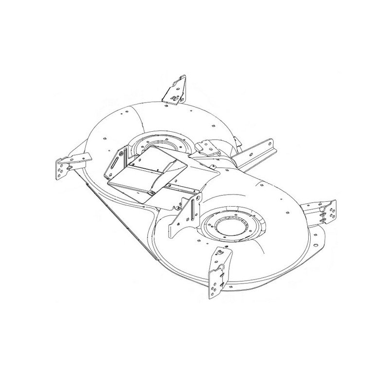 Carter de coupe nu pour tracteur tondeuse Husqvarna TC142T
