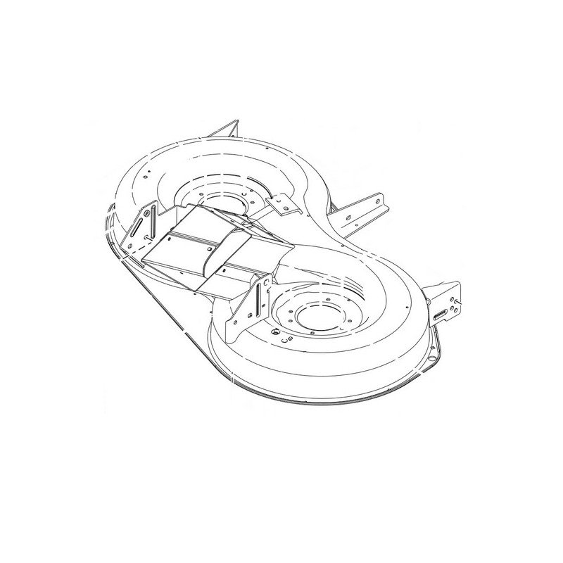 Carter de coupe nu tracteur tondeuse Husqvarna TC38, TC138, TC138L