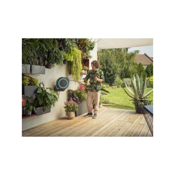 Dévidoir mural automatique Gardena RollUp M 20m – vue 3