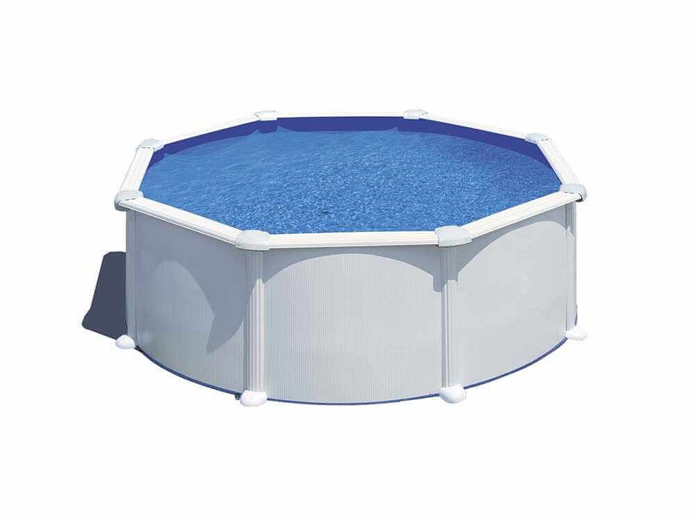 Gre Atlantis Ronde Ø350 x 132 cm – Piscine hors-sol en acier