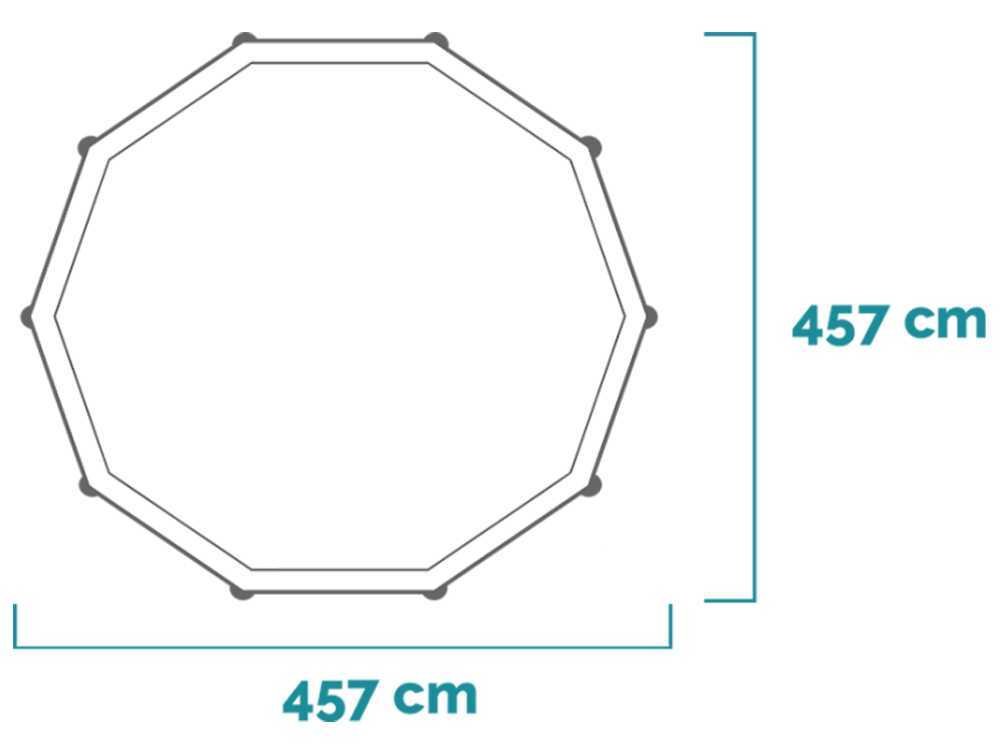 Intex Prisma Frame 26724NP – Ø457×107 cm – Piscine Ronde – vue 2