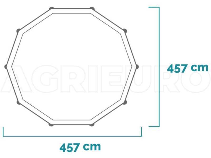 Intex Prisma Frame 26726NP – Ø457x122 cm – Piscine Ronde