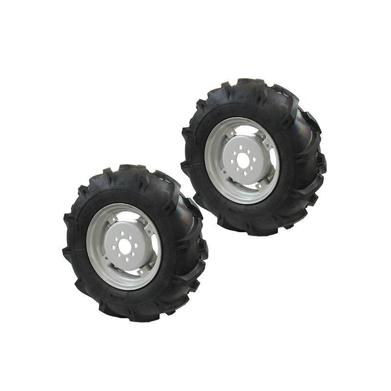 Paire de roues 5.00×10 motoculteur Oleo Mac / Staub