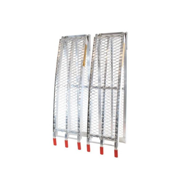 Jeu de rampes aluminium de 225cm courbées et pliable – Image 2