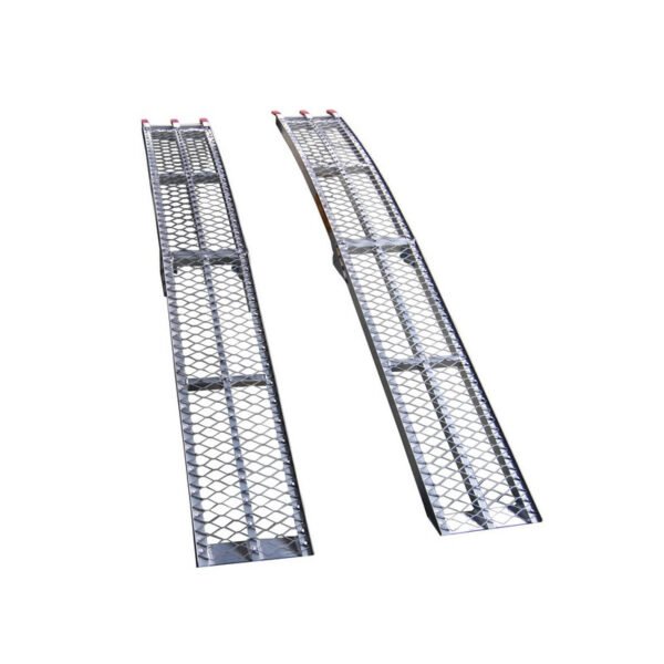 Jeu de rampes aluminium de 225cm courbées et pliable – Image 1