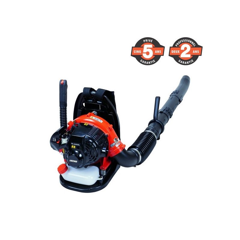 Souffleur de feuilles thermique à dos Echo PB265ESLT, moteur 25,4 cm³