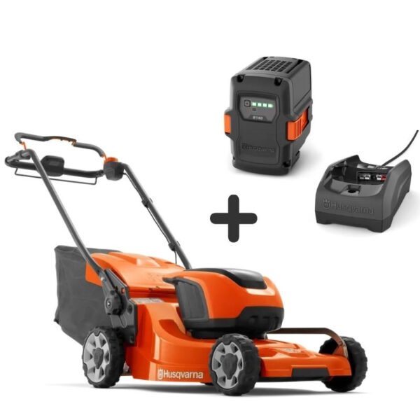 Tondeuse à batterie Husqvarna LC347ivx poussée - 2 batteries et chargeur - coupe 47cm – Image 1