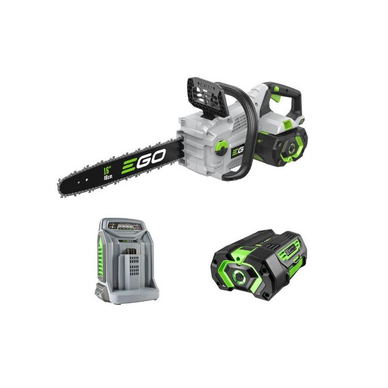 Tronçonneuse à batterie EGO CS1614E avec batterie 5 Ah et chargeur - coupe 40 cm