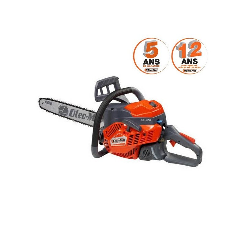 Tronçonneuse Oleo Mac GS451 – coupe 41 cm, moteur 42,9 cm3