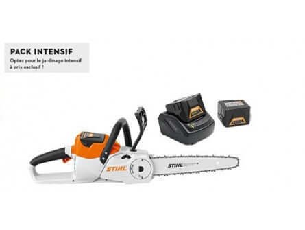 Tronçonneuse Stihl MSA 140 C-B Pack intensif avec 2 x AK 30 + AL 101