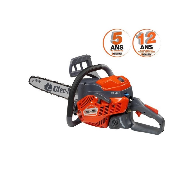 Tronçonneuse thermique Oleo-Mac GS411 - coupe 41 cm, moteur 39 cm3